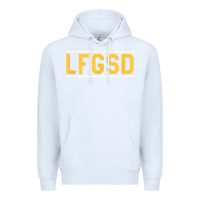 White Exclusive Brown LFGSD Official Fun Design T Shirt Premium Hoodie - ArtMosaic