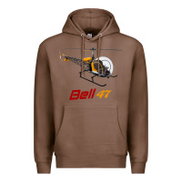 Chestnut bell 47 helicopter Premium Hoodie - ArtMosaic
