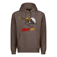 Coffee bell 47 helicopter Premium Hoodie - ArtMosaic