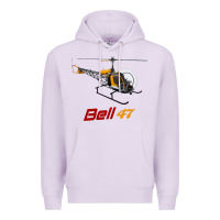 Lilac bell 47 helicopter Premium Hoodie - ArtMosaic