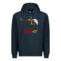 Navy bell 47 helicopter Premium Hoodie - ArtMosaic