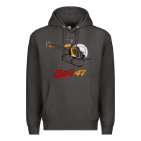 Smoke bell 47 helicopter Premium Hoodie - ArtMosaic