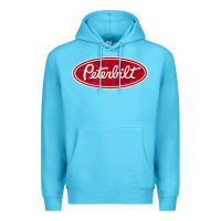 Ocean Blue peterbilt truck racing vintage Premium Hoodie - ArtMosaic