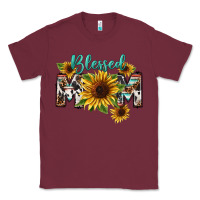 Burgundy Blessed mom Mother's Day Classic Tee - FaDigitalArtStudio