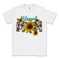 White Blessed mom Mother's Day Classic Tee - FaDigitalArtStudio