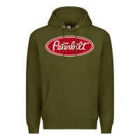 Army Green peterbilt truck racing vintage Premium Hoodie - ArtMosaic