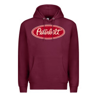 Burgundy peterbilt truck racing vintage Premium Hoodie - ArtMosaic