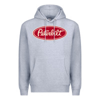 Heather Grey peterbilt truck racing vintage Premium Hoodie - ArtMosaic