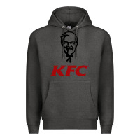 Charcoal Heather k.f.c-restaurant Premium Hoodie - ArtMosaic