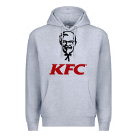 Heather Grey k.f.c-restaurant Premium Hoodie - ArtMosaic