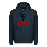 Navy k.f.c-restaurant Premium Hoodie - ArtMosaic