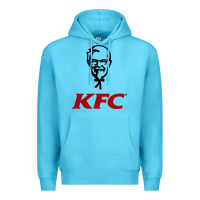 Ocean Blue k.f.c-restaurant Premium Hoodie - ArtMosaic