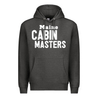 Charcoal Heather maine cabin masters Premium Hoodie - ArtMosaic