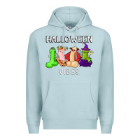 Blue Mist halloween vibes dick tie dye hippie retro lazy costume Premium Hoodie - ArtMosaic