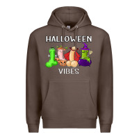 Coffee halloween vibes dick tie dye hippie retro lazy costume Premium Hoodie - ArtMosaic