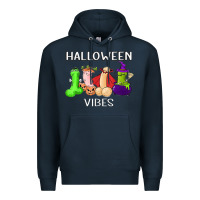 Navy halloween vibes dick tie dye hippie retro lazy costume Premium Hoodie - ArtMosaic