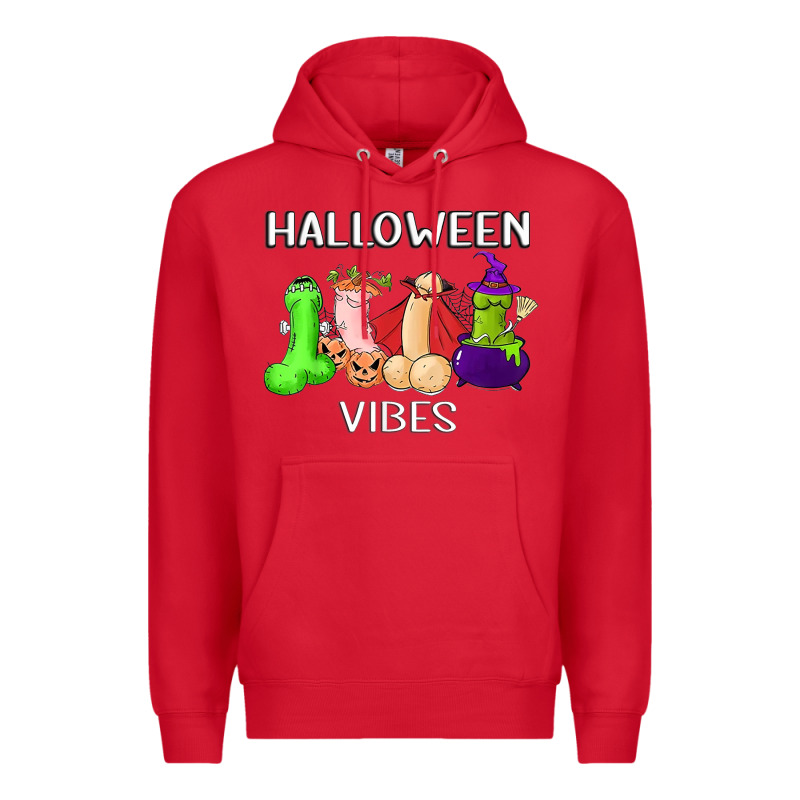 Halloween Vibes Dick Tie Dye Hippie Retro Lazy Costume Premium Hoodie by ArtMosaic | Teevron