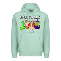 Seafoam halloween vibes dick tie dye hippie retro lazy costume Premium Hoodie - ArtMosaic