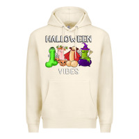 Tofu halloween vibes dick tie dye hippie retro lazy costume Premium Hoodie - ArtMosaic