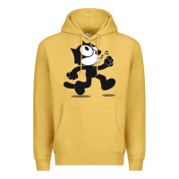 Antique Gold felix the cat whistling Premium Hoodie - ArtMosaic