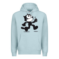 Blue Mist felix the cat whistling Premium Hoodie - ArtMosaic