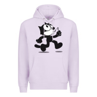 Lilac felix the cat whistling Premium Hoodie - ArtMosaic