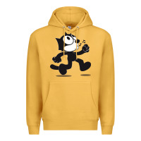 Mustard felix the cat whistling Premium Hoodie - ArtMosaic