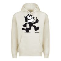 Oatmeal Heather felix the cat whistling Premium Hoodie - ArtMosaic