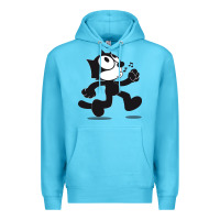 Ocean Blue felix the cat whistling Premium Hoodie - ArtMosaic