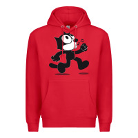 Red felix the cat whistling Premium Hoodie - ArtMosaic