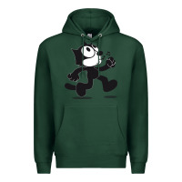 Sports Green felix the cat whistling Premium Hoodie - ArtMosaic