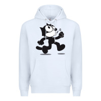 White felix the cat whistling Premium Hoodie - ArtMosaic