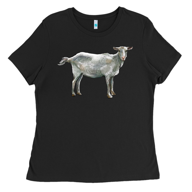 Saanen Goat Ladies Tee by LillyAllenDesigns | Teevron