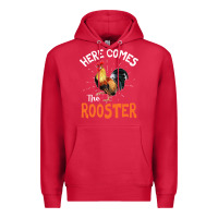 Cardinal Here Comes The Rooster Shirt Chicken Lady Outfit 243 Premium Hoodie - ArtMosaic