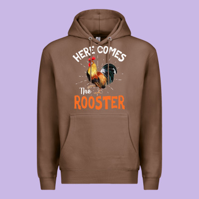 Here Comes The Rooster Shirt Chicken Lady Outfit 243 Premium Hoodie Designed By Artmosaic