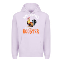Lilac Here Comes The Rooster Shirt Chicken Lady Outfit 243 Premium Hoodie - ArtMosaic