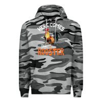 Slate Camo Here Comes The Rooster Shirt Chicken Lady Outfit 243 Premium Hoodie - ArtMosaic