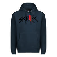 Navy white skrillex Premium Hoodie - ArtMosaic
