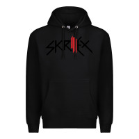 Black white skrillex Premium Hoodie - ArtMosaic