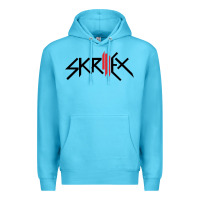 Ocean Blue white skrillex Premium Hoodie - ArtMosaic
