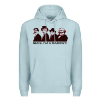 Blue Mist sure i'm a marxist Premium Hoodie - ArtMosaic