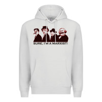 Dove Grey sure i'm a marxist Premium Hoodie - ArtMosaic