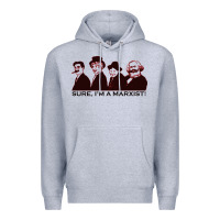 Heather Grey sure i'm a marxist Premium Hoodie - ArtMosaic
