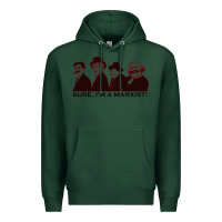 Sports Green sure i'm a marxist Premium Hoodie - ArtMosaic
