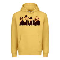 Antique Gold sure i'm a marxist Premium Hoodie - ArtMosaic