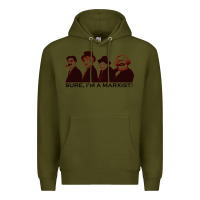 Army Green sure i'm a marxist Premium Hoodie - ArtMosaic
