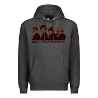 Charcoal Heather sure i'm a marxist Premium Hoodie - ArtMosaic
