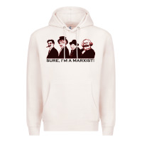 Pale Pink sure i'm a marxist Premium Hoodie - ArtMosaic