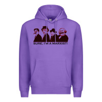 Purple sure i'm a marxist Premium Hoodie - ArtMosaic