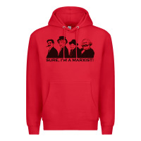 Red sure i'm a marxist Premium Hoodie - ArtMosaic